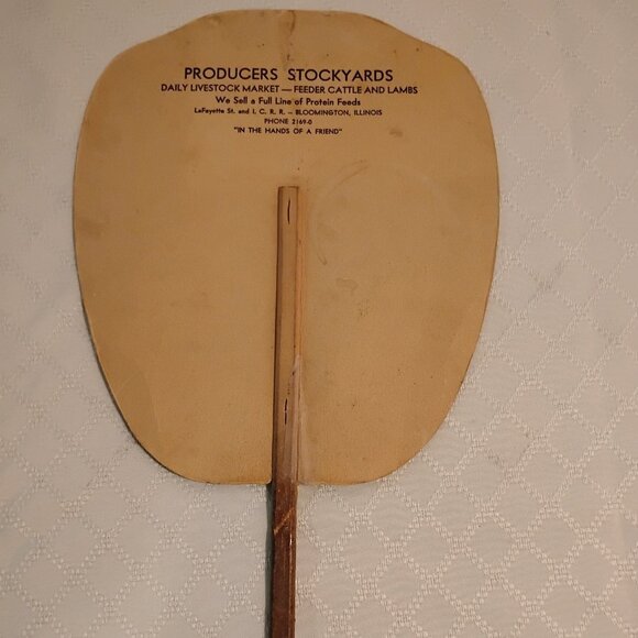 Antique Advertising Fans Circa 1930's - Picture 9 of 9